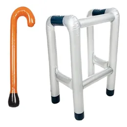 Uppblåsbara studsare Playhouse Swings Uppblåsbar Zimmer Frame Walking Stick Dress Up Funny Novely Blow Up Toy Accessory Uppblåsbara leksaker 230603