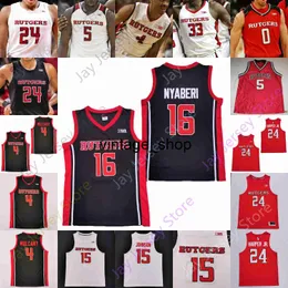 Vin Rutgers Scarlet Knights Basketball Jersey NCAA College Clifford Omoruyi Montez Mathis Paul Mulcahy Mamadou Doucoure Mag Palmquist Reiber