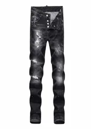mens luxury designer jeans denim black ripped pants the version Italy brand bike moto rock revival new fashion3734630