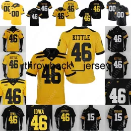 Thr ncaa Iowa Hawkeyes Football Jersey Jeorge Kittle Spencer Petras Tyler Goodson Sam Laporta Mekhi Sargent Nico Ragaini 94 Epenesa 14 King