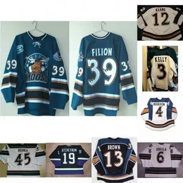 C2604 Thr Manitoba Moose 3 Matt Kelly 4 Luc Bourdon 6 Mikko Jokela 39 Filion 19 Atcheynum 14 Tommi Santala 13 Mike Brown 12 Mike Keane Hockey Jersey