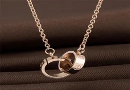 Designer Jewelry LOVE Necklace Plated 18K Gold Screw Necklace with Rose Gold Platinum Luxury Woman love gift 2 styles9531308