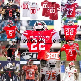 Thr Houston Cougars Futbol Forması Marcus Jones Jake Herslow Seth Green Ike Ogbogu Ta'zhawn Henry Kesean Carter Malik Robinson Latrell Bankston Deontay Anderson