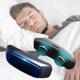 Snoring Cessation Electric Smart Anti Snoring Device EMS Pulse Stop Snore Portable Comfortable Sleep Well Snoring Stop Sleep Apnea Aid USB 230603