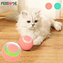 Spielzeug automatisch Rolling Smart Cats Spielzeug Elektrik Cat Ball Toys Interaktiv für das Training selbst schleppt Kätzchen Spielzeug Cat Cat Toys Cat Toys