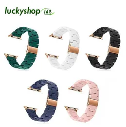 luxury designer Watchbands straps for apple watch 42mm 38mm 40mm 44mm iwatch 2 3 4 5 bands resin Strap Bracelet with case Fashion 6901046