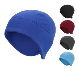 Polar Fleece Earflap Warm Hats For Mens Womens Winter Snow Ski Cycling Cap Slouchy Outdoor Sport Beanies Solid Color Head Warmer H9078592