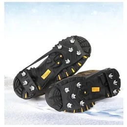Mountaineering Crampons 1 Pair 8 Studs Teeth Anti-Skid Non Slip Ice Gripper Crampons Cleats For Spikes Shoes Hiking Climbing Winter Snow Outdoor Unisex 230603