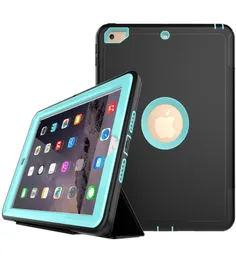 3 in 1 Hybrid Rugged Robot Flip Folding Case Heavy Duty Leather Smart Stand Cover For iPad mini 1234 air2 Pro 129 105 97 2014474659