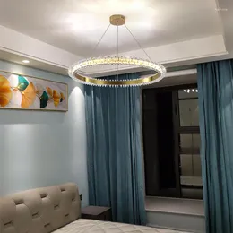 Chandeliers Nordic Pendant Lamp For El Villa Living Room Decor Kitchen Hanging Light Led High-End Lamps Aluminum Ceiling Chandelier