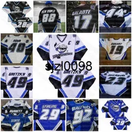 SJ98 Ceobrent Gretzky Danbury Trashers 2004-05 Jersey Scott Stirling Regan Kelly Fly Mie State Duhart Bialowas Luke Sellars Jon Mirasty Mike Bayrack