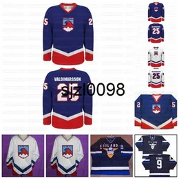 Sj98 Team Islanda Hockey Jersey Oro Athletic Rare Graaled con Patch borizcustom Maglie Personalizzate Qualsiasi Numero Nome Tutto Cucito