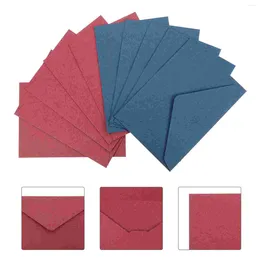 Gift Wrap 10 Pcs Western Triangle Envelope Blessing Cards Holder Wrapping Wedding Thicken Paper Decorative Letter Invitation