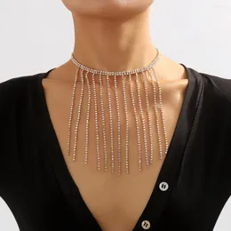 Anhänger Halsketten Europäischen und Amerikanischen Stil Dame Sexy Strass Quaste Halskette Persönlichkeit Erschwinglichen Luxus Nachtclub