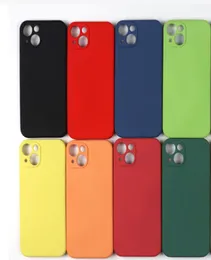 For iPhone 13 Mini Pro Max Soft Phone Case Liquid Silicone Cover Candy Coque Capa3590494