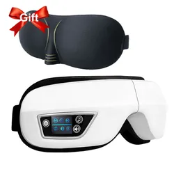 Eye Massager 6D Airbag Pressotherapy Eyes Massager Vibrator Heating Bluetooth Music Relieves Fatigue Electric Smart SPA Mask Sleep Instrument 230603