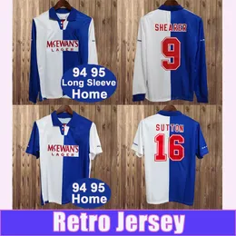 1994 1995 SHEARER Retro Shirt Short Maglie da calcio da uomo SUTTON BERG Home Away Divise da calcio a maniche lunghe
