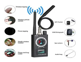 1MHz65GHz K18 Multifunction Detector Camera GSM Audio Bug Finder GPS Signal lens RF Tracker Detect Wireless Products6804811