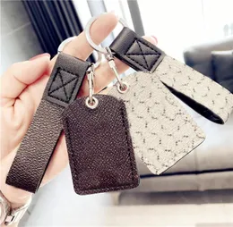 Casual Leather Keychains Letter Designer Key Ring Couple Key Buckle Car Jewelry Bag Pendant7800697