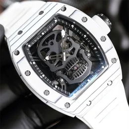 052 Watch Classic Watch for Men Luxury Watch Watches Swiss Tourbillon Movement Aero-Tittanium Case Rubber Strap Wristwatches Montre de Luxe