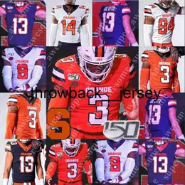 THR SYRACUSE Orange Football Jersey 5 Donovan McNabb 44 Jim Brown 39 Larry Csonka John Mackey Ernie Davis Joe Morris Floyd Little Don McPherson