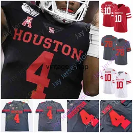 Vin Houston Cougars Football Jersey NCAA College Clayton Tune Nathaniel Dell Brandon Campbell Mutin Ceaser Manjack IV Henry Sneed Green Williams Oliver King