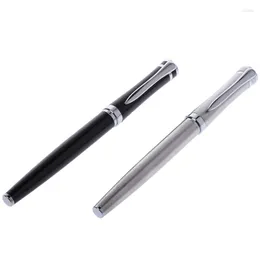 Refillable Metal Ballpoint Pen With Protective Cap For Business Women Men J60A