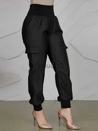 Damenhose Capris Mode Urlaub Pantn Palazzo Frauen Casual Solide Hose ZANZEA Vintage Elastische Taille Bleistifthose 2023 Arbeit OL Overall Rübe J0605