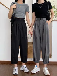Women's Pants Capris Jielur Straight Pants Women Bf Style Chic Trendy Ankle-Length Trousers Summer New All-Match College Classic Teens Pantnes Hot J230605