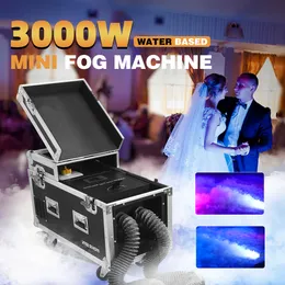 3000W Wody Mgera Maszyna mgła podwójna głowica Efekt Specjalny Maszyna dymu na niskim poziomie z zbiornikiem olejowym DMX dla pokazów Koncert koncertowy