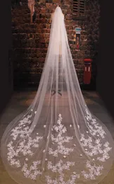 New Arrive Bride Veil Long Length Elegant Lace Beaded Long Wedding Veil Fashion Long Wedding Veil2777843