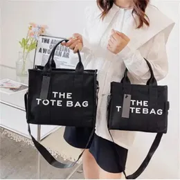 The Tote bag Marc lady large Canvas leather Handbag Women Casual Mini Shoulder Crossbody Bag black purse famous Designer Tote Bags Jocobss Fashion Shopping bag