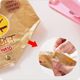 Ny 1 st bärbar väska Värmtätare Plastpaket Lagringsklämma Mini Tätningsmaskin Handig klistermärke utan batteri