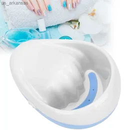 Elektrisk nagellackborttagare Soaker Bowl Hand Relaxerande massage mjukar naglar nagelbanor rengöring bärbar spa handskål l230523