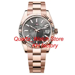 Orologio da uomo Business Casual Movimento meccanico automatico 42MM Acciaio inossidabile Stile SKY Design classico Orologi da polso Zaffiro impermeabile Orologi da polso luminosi