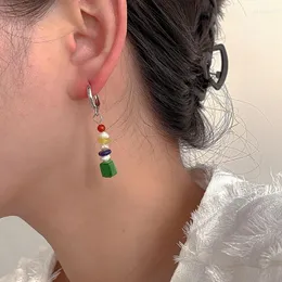 Hoopörhängen wtltc enkel dropphartsboll Peals för kvinnor Färgglada mini Tiny pärlor Hoops Fashion Ear smycken