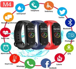 Smart Band Fitness Trcker M4 Sport Bracelet Pedometer Heart Rate Blood Pressure Bluetooth Wirstband Waterproof Smartband9504763