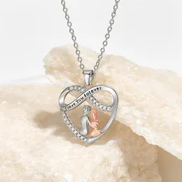 12st Fashion Endless Love Mother Daughter Pendant Halsband Kvinnors mors dag gåva