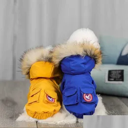 Dog Apparel Warm Clothes Winter Pet Coat Jacket Pets Clothing For Small Medium Dogs Drop Delivery Home Garden Supplies Dhbpn