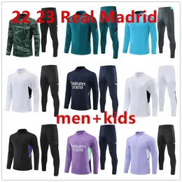 2023 nya Real MadridS träningsoverallset Träningsdräkt fotbollströja för män och barn CAMAVINGA ALABA MODRIC VALVERDE fotboll 22 23 topp Madrids chandal futbol survetement