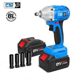 Sleutels 21V Elettrico Brushless 350NM Avvitatore a percussione Cacciavite Presa Batteria Liion Trapano a mano Utensili elettrici di PROSTORMER