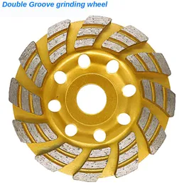 SLIJPSTENEN 125*22,2 mm diamantsegmentskålslipningshjulskopp Skärm för betong marmor Granit Ginding Wheel Machine Rotary Tool