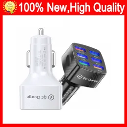 6 Ports USB Car Charge 48W Quick 15A Mini Car-Charge Car-Charger Car Charging Quick Charge Fast Charging For iPhone 11 Xiaomi Huawei Mobile Phone Charger Adapter in Car