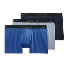 Men S Microfiber Boxer Brief Underwear、Pack of 3のPack、Moiseure Wicking Boxer Brief、トレーニング下着、小さく、中、大きい、大きい、大きいサイズ