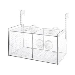 Beleuchtung 1PC Acryl Transparent Aquarium Inkubator Brutkasten Isolation Box Zucht Tank Für Neugeborene Schwangere Kranke Fische Garnelen