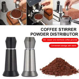Ferramentas wdt ferramenta agitador de café expresso profissional barista ferramenta distribuição de café wdt ferramenta agulha com suporte 4 substituições de agulha