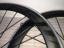 60 мм FFWD F6R BOB BLACK CARBAN ROAD BICYCLE Wheels 60 -мм углеродных колес с концентраторами+спиц+шкалки велосипедные колеса с Powerway R36