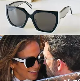 En iyi bayanlar monokrom pr 15ws serin güneş gözlükleri tasarımcı parti gözlükleri kadın sahne tarzı üst kaliteli moda kedi göz çerçevesi logosu bacak boyutunda 51-19-140