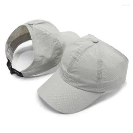 Ball Caps Summer Women's Hats Personality Empty Topped Breathable Mesh Baseball Cap Men's Camping Fishing