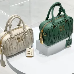 Luxury Designer Miui Genuine Leather Bag Shopping Miu Womens square envelope bags cross body purses men Shoulder bag totes Matelasse bowling clutch Zipper handbags